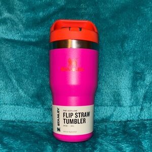 Stanley Pink and Orange Flip Straw Tumbler